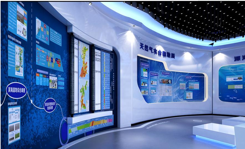 國家研究所展廳文化墻設計2