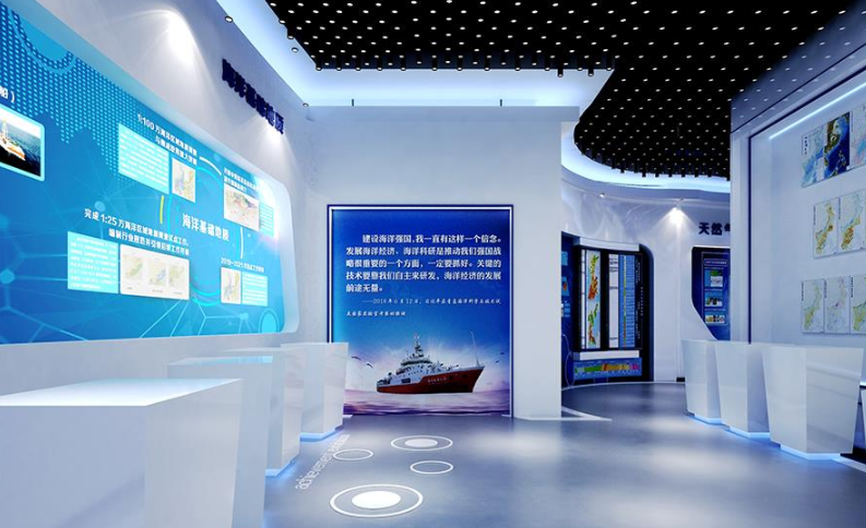 國家研究所展廳文化墻設計5