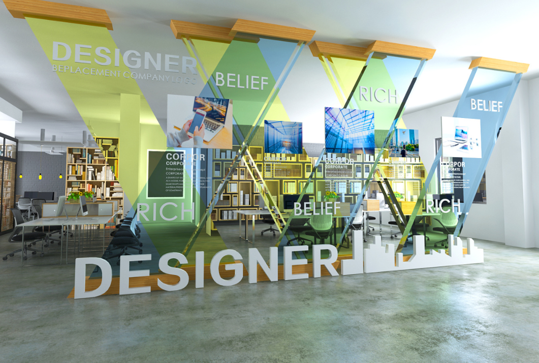 科技企業文化墻設計3