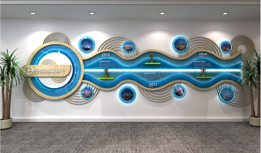 企業(yè)科技發(fā)展歷程文化墻設(shè)計