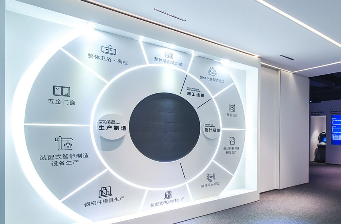 企業科技發光文化墻設計5