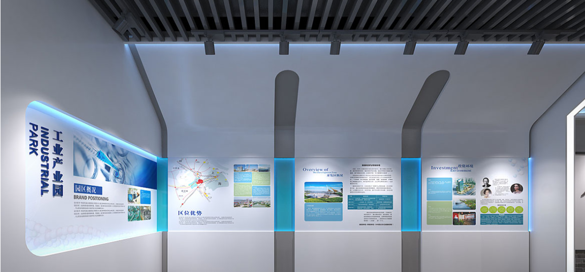 復古展廳文化墻設計5