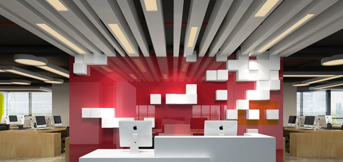 傳媒公司辦公室形象墻設(shè)計6