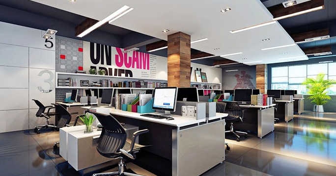 傳媒公司辦公室形象墻設(shè)計5