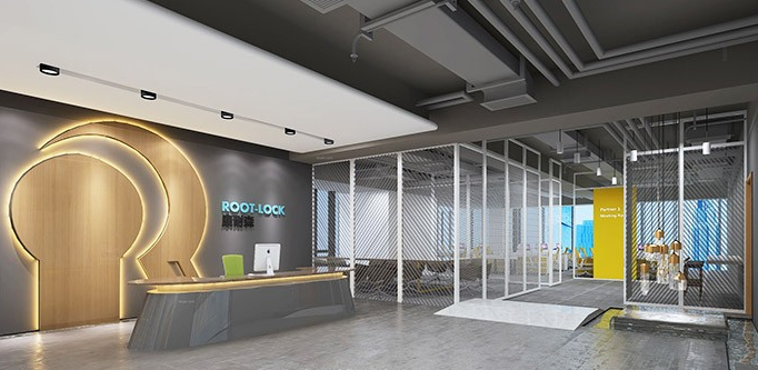 創意科技公司形象墻設計6