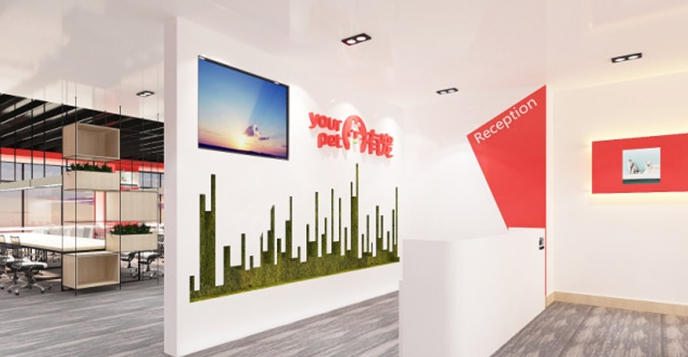 互聯(lián)網(wǎng)公司企業(yè)形象墻設(shè)計(jì)