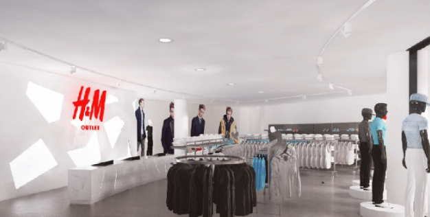 男裝logo前臺形象墻設計5