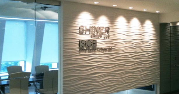 波浪板公司形象墻設計4